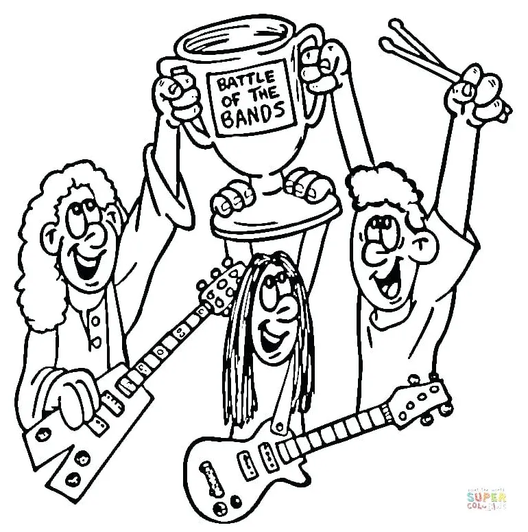 Rock n roll coloring pages at getcolorings free printable