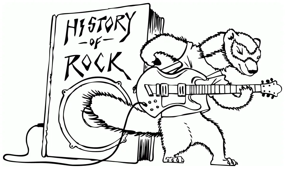 Rock And Roll Coloring Pages - Coloring Home