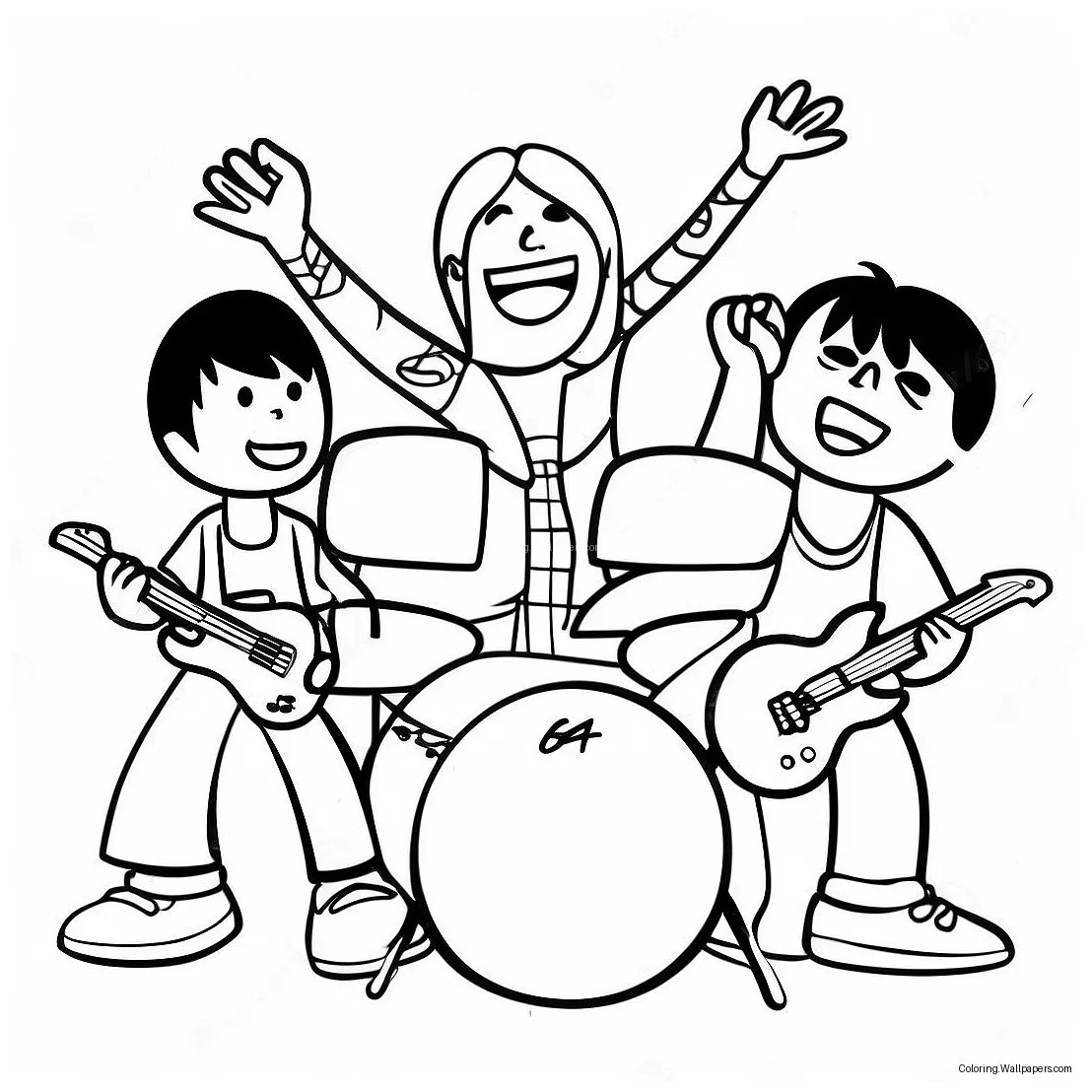 Rock Band Coloring Page (20062-15850)
