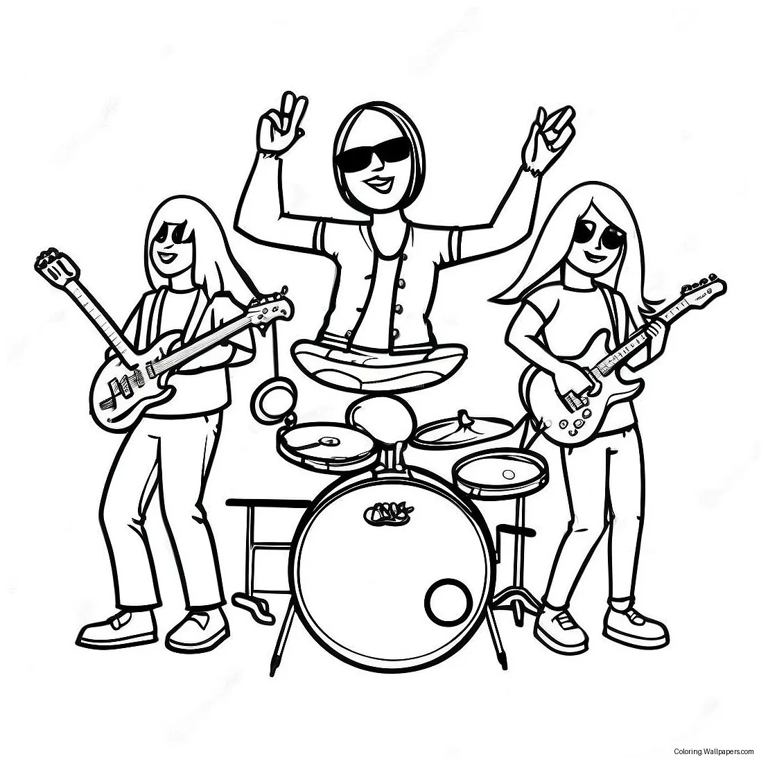 Rock Band Coloring Page (20062-15852)