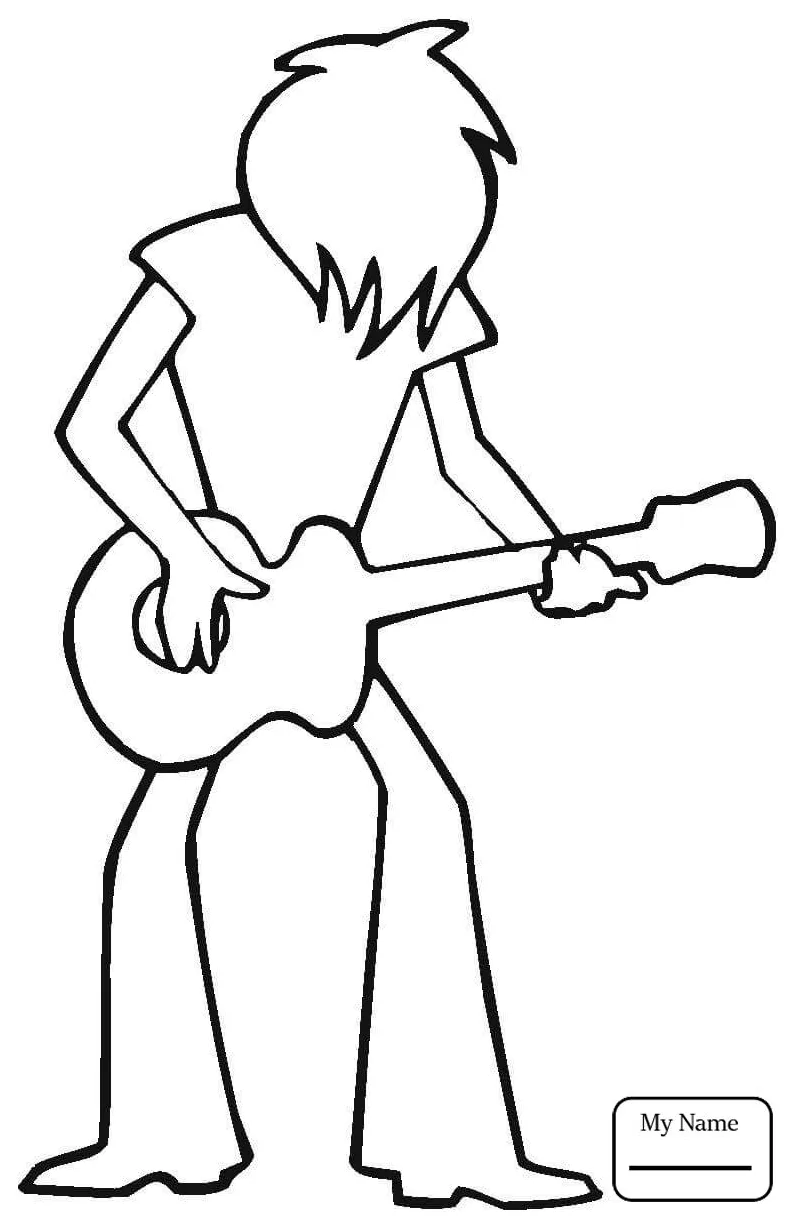 Rock Band Coloring Pages at GetColorings.com | Free printable colorings