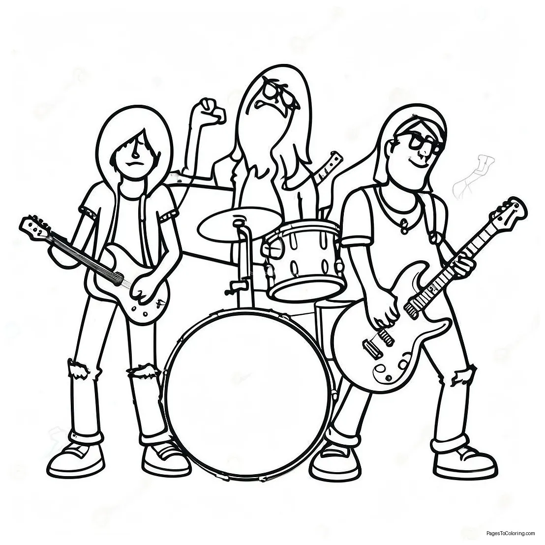 Rock Band Coloring Page (20063-16305)