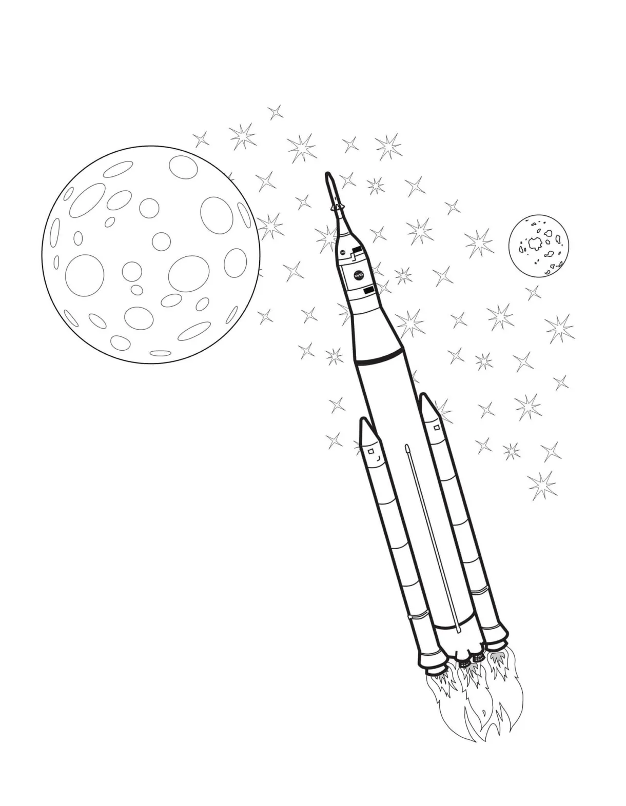 Rocket free design coloring page download, print or color online for free