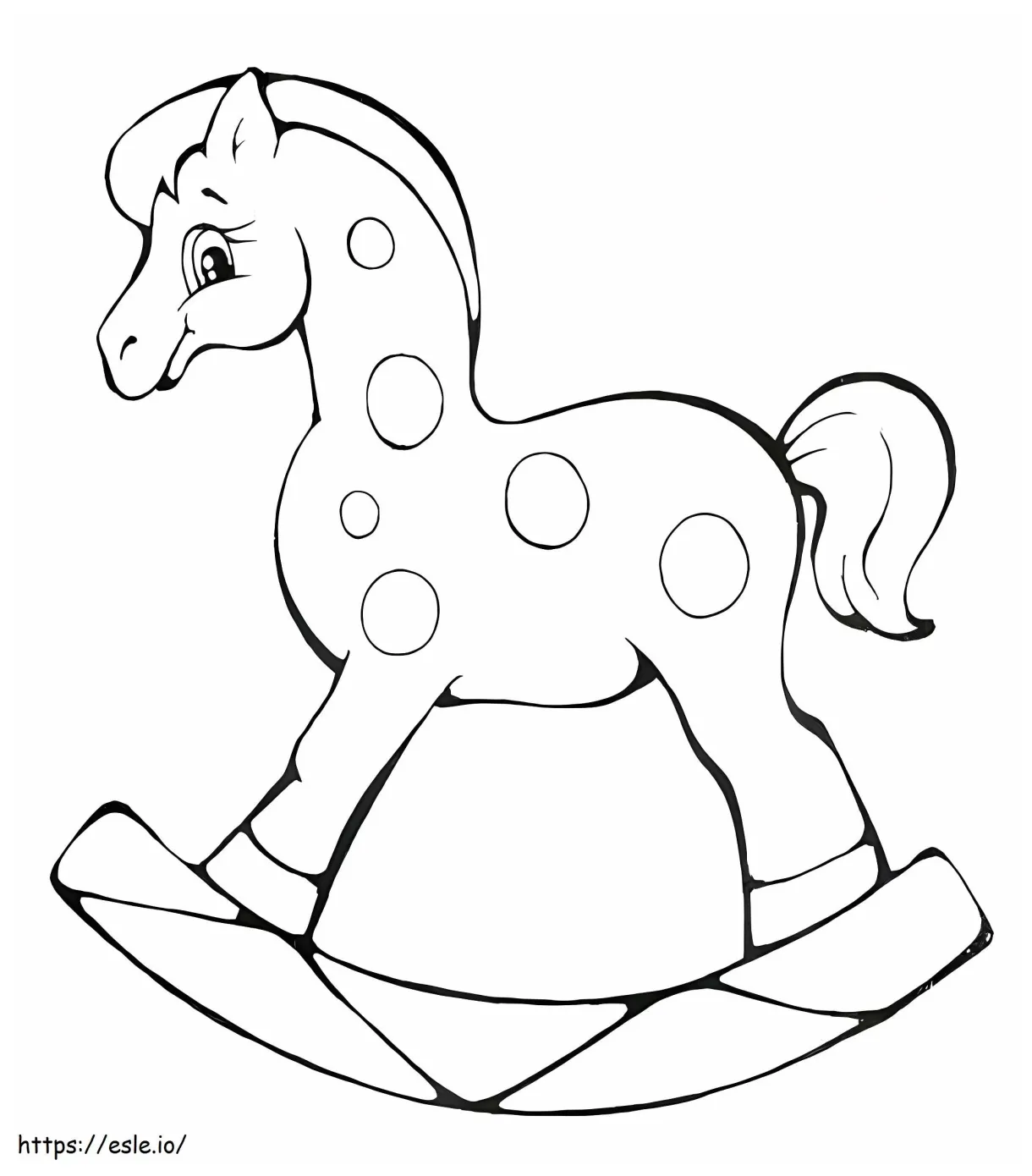 Rocking Horse To Print coloring page
