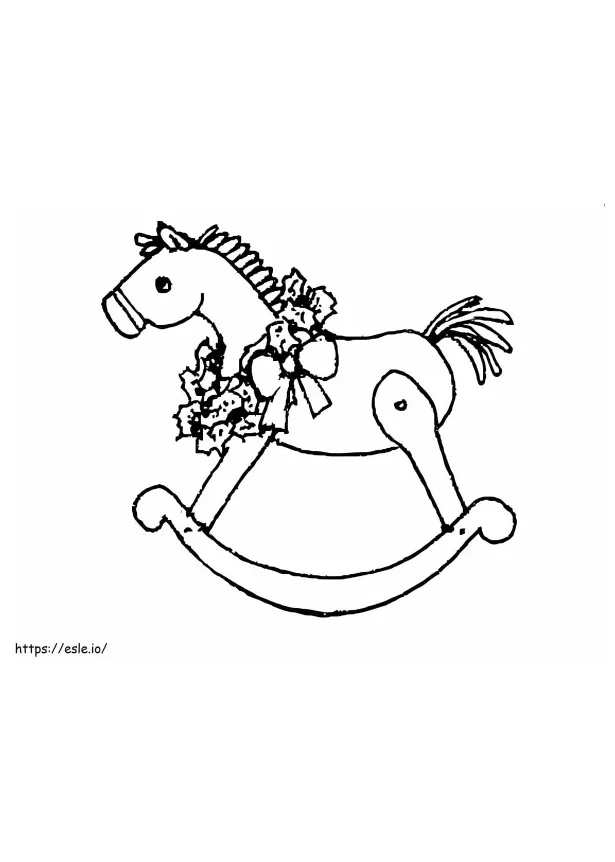 Rocking Horse Coloring Coloring Pages - Free Printable Coloring Pages