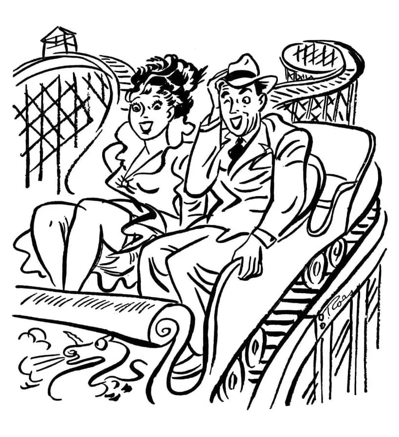 Roller Coaster coloring pages - ColoringLib