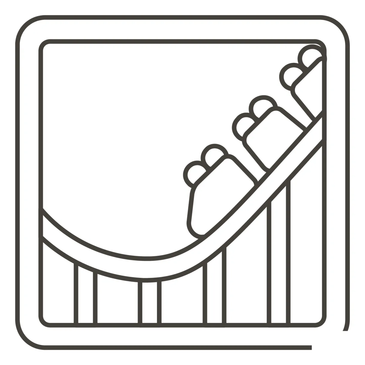 Roller Coaster coloring page - ColouringPages