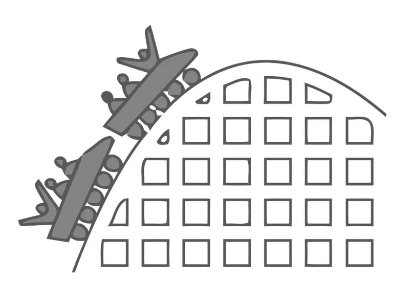 Coloring page roller coaster free printables img 19957