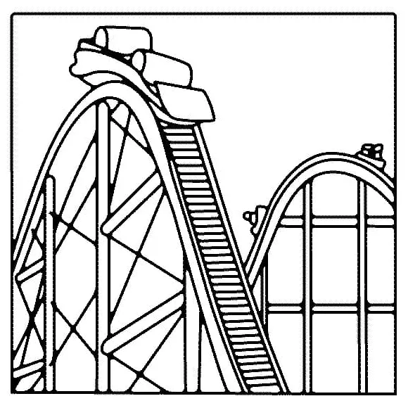 Print roller coaster coloring page free printable coloring pages for kids