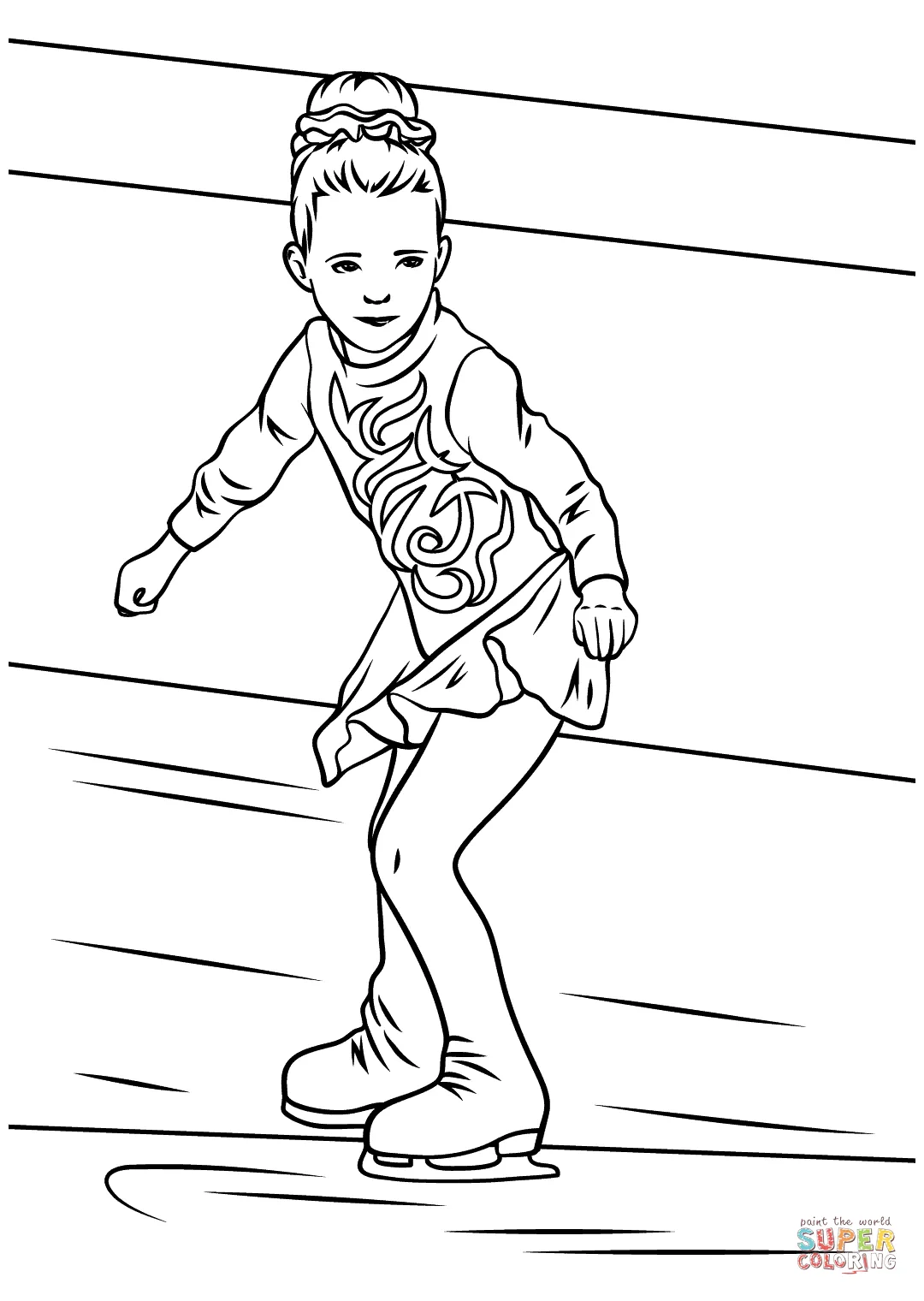 Roller skate coloring page at getcolorings free printable