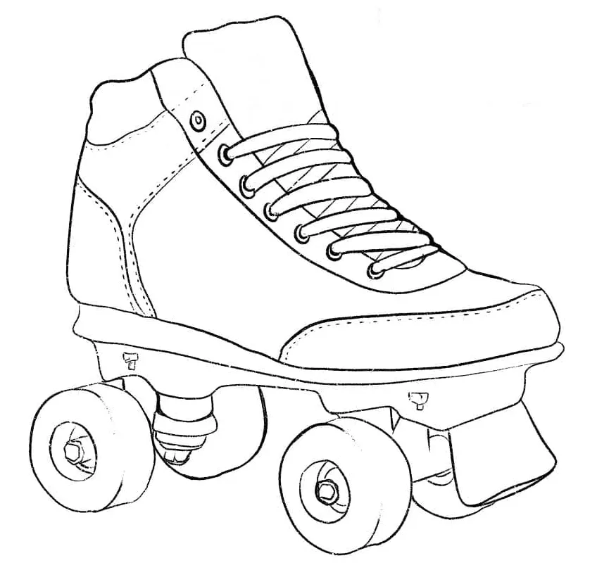 Roller skate coloring pages coloringlib
