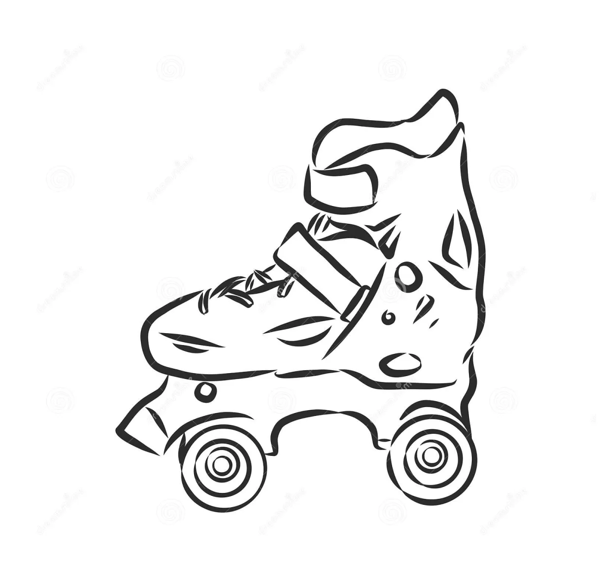 Roller skate coloring pages coloring cool