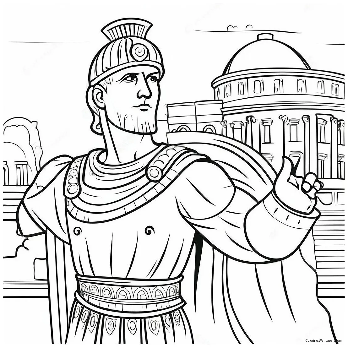 Roman empire coloring page 18280-14421