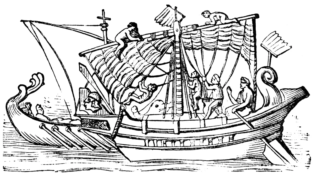 Roman galley clipart etc