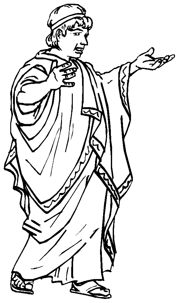 Coloring roman senate picture