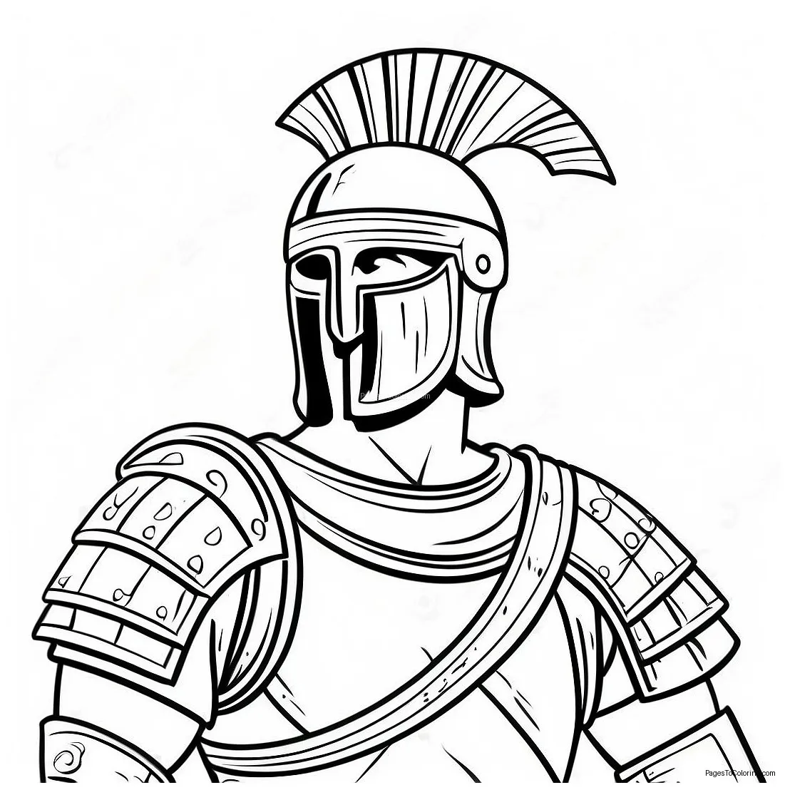Roman soldier armor coloring page 61222-49259 printable coloring page