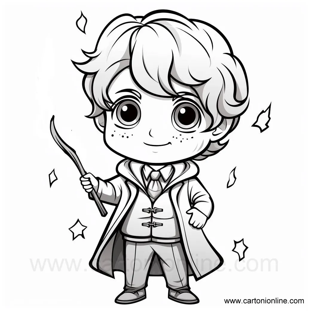 Ron weasley 02 coloring page