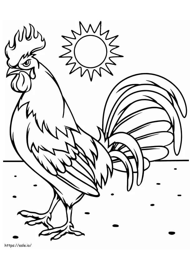 Rooster coloring coloring pages free printable coloring pages for