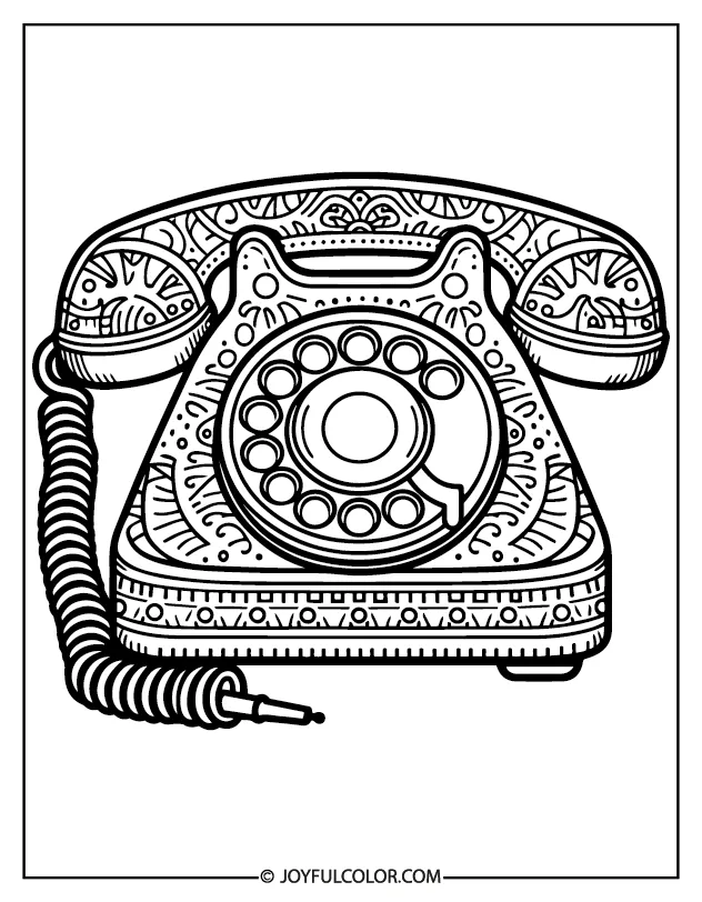 Printable phone coloring pages download & print for free