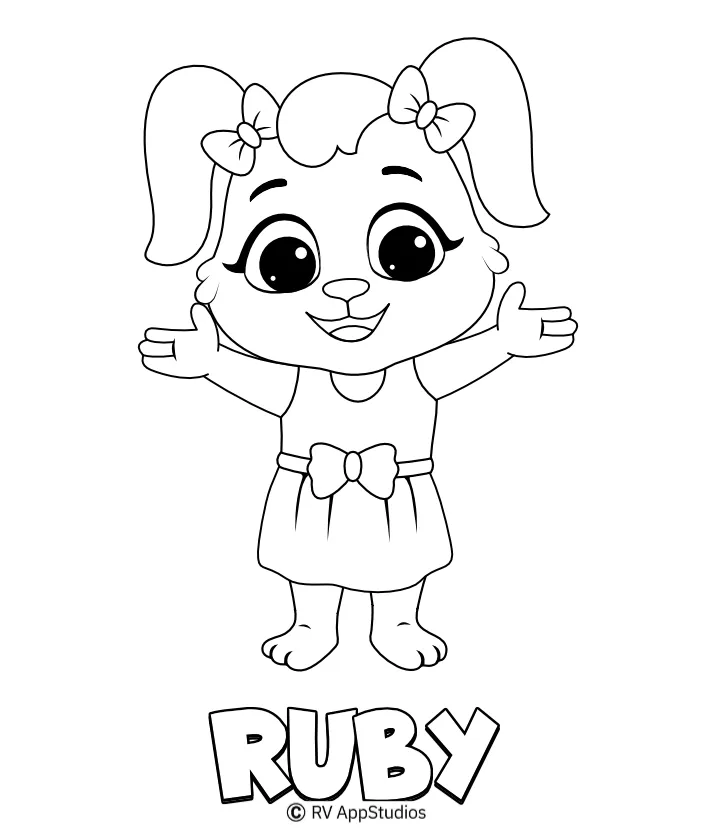 Ruby rose coloring pages coloring pages