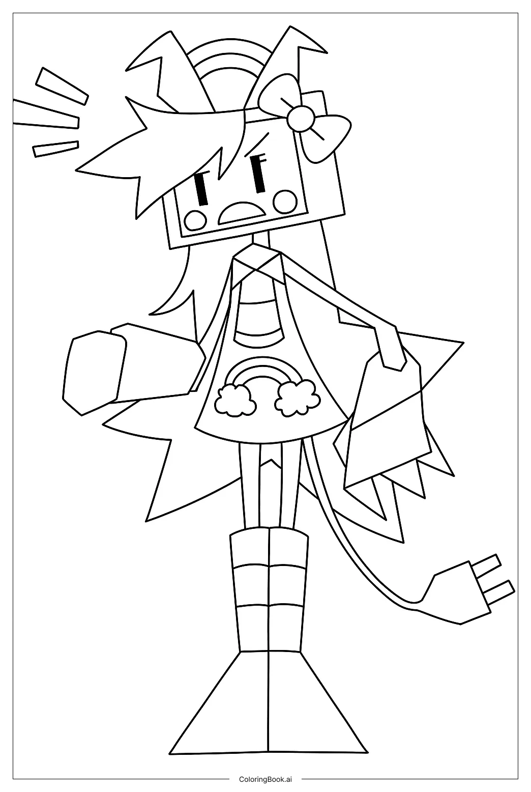 Ruby coloring page free pdf&png printable