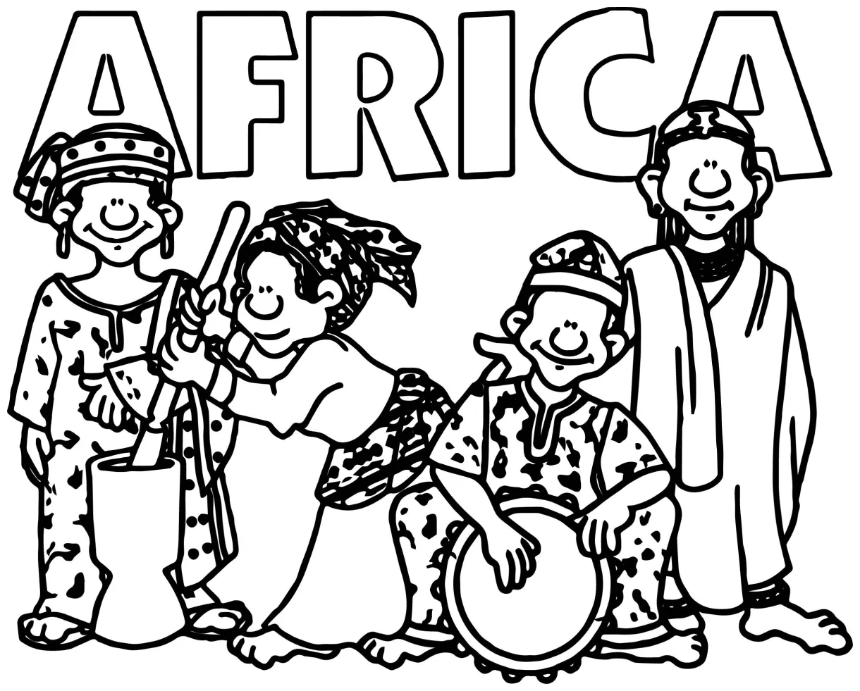 Clip art sketch coloring page