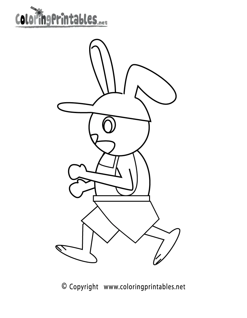 Running coloring page a free sports coloring printable