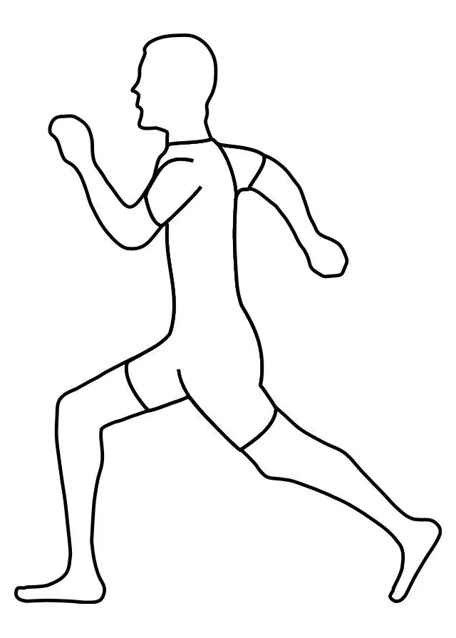 Coloring Page running - Free printables - Img 19329