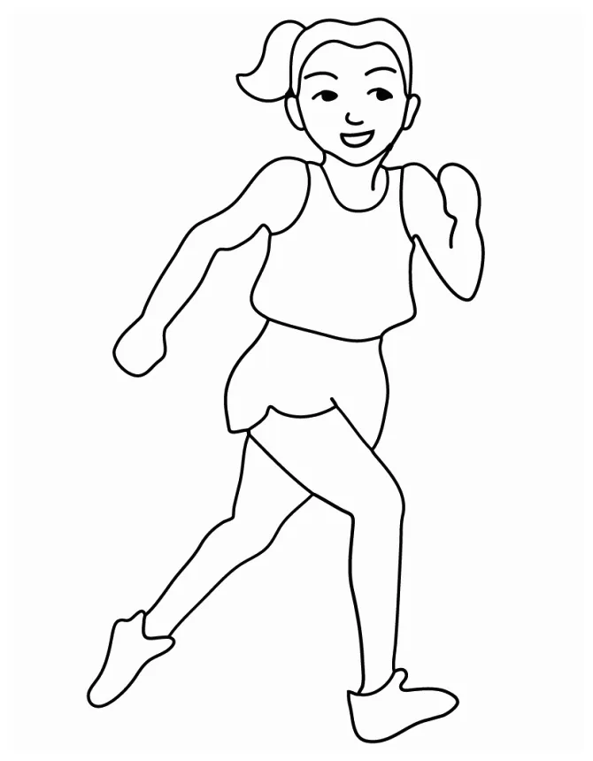 Running coloring pages best coloring pages for kids