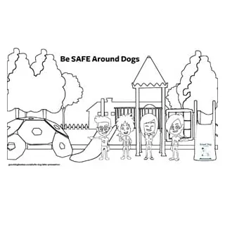 Safe-coloring-page good dog pro