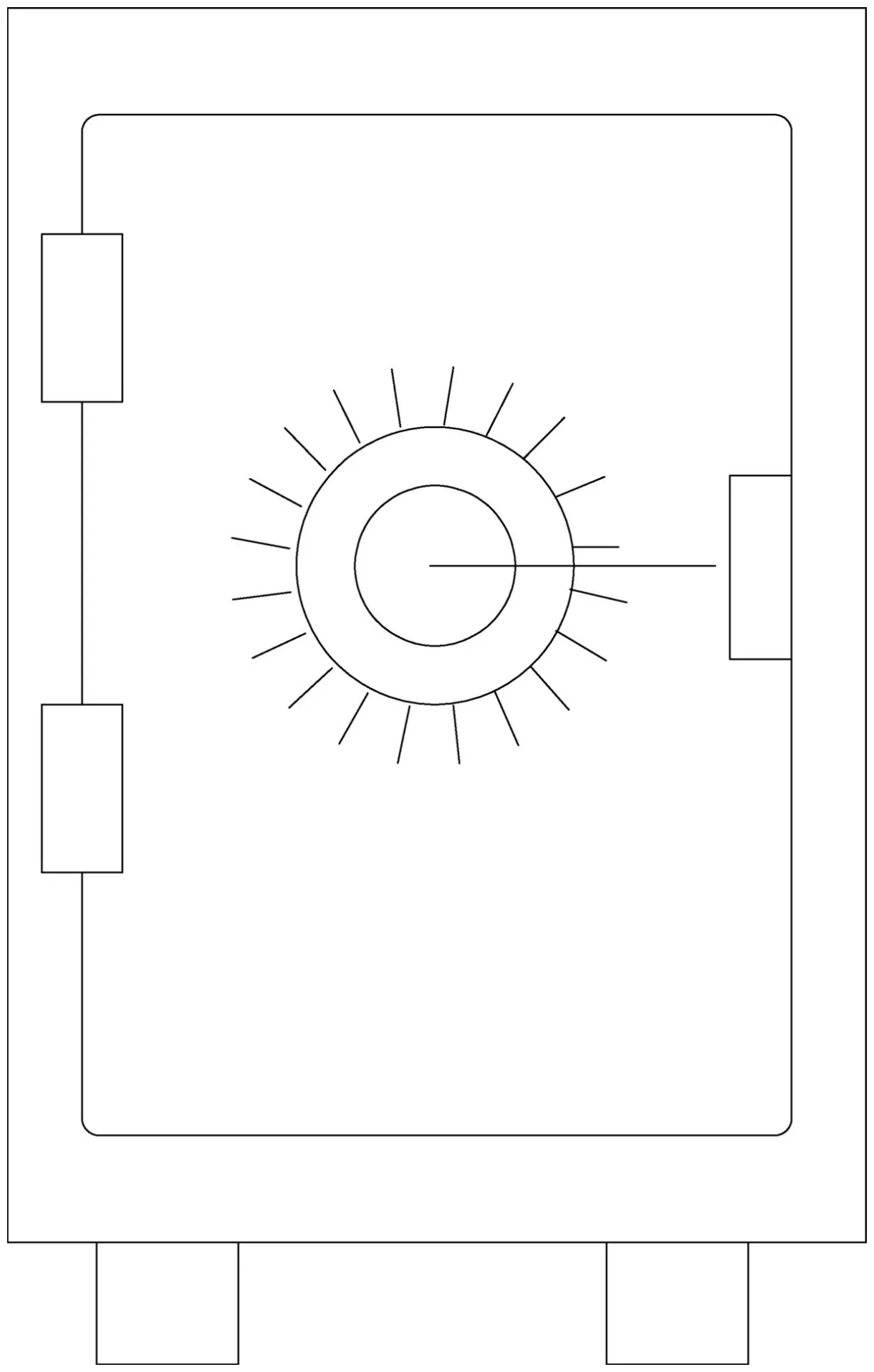 Locked vault safe. 24861354 vector art at vecteezy