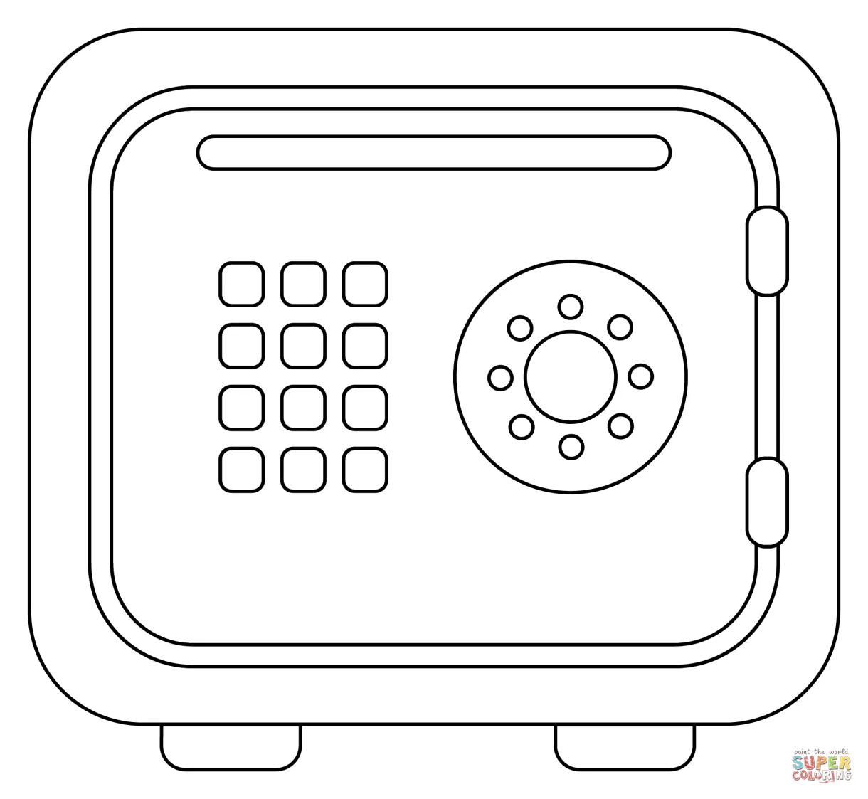 Safe coloring page free printable coloring pages