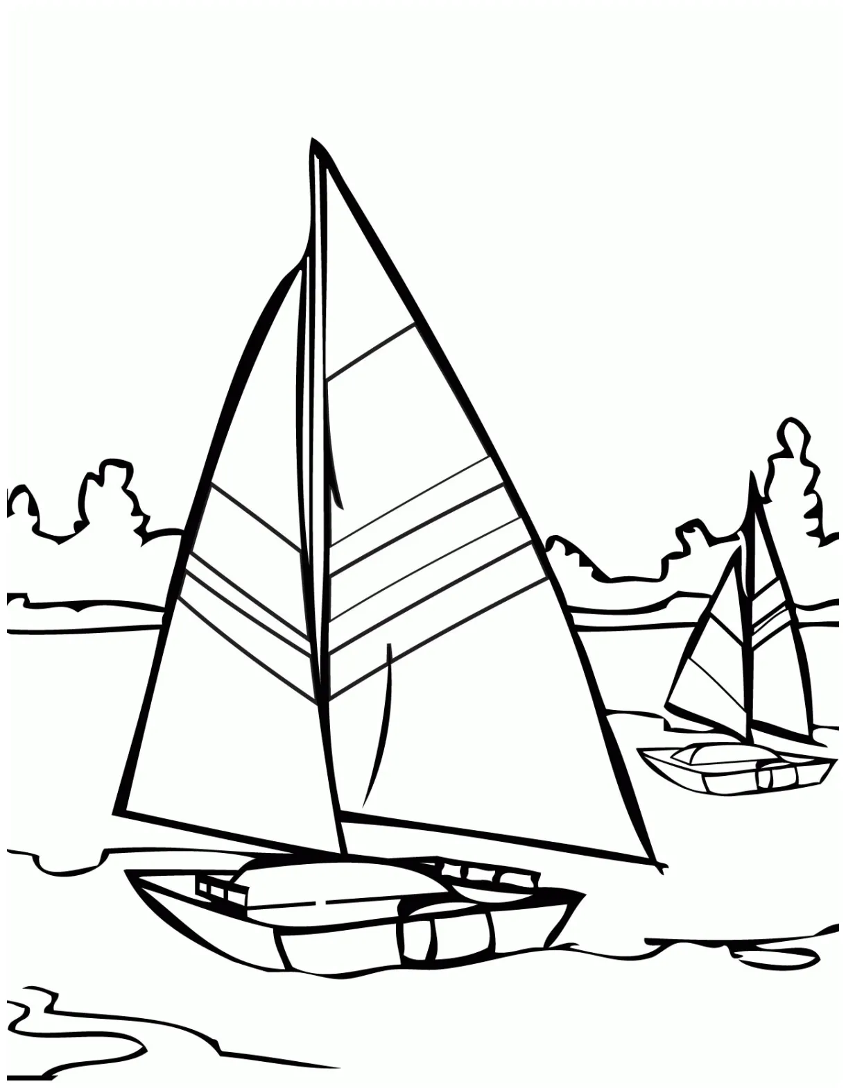 Sailboat coloring page coloring home