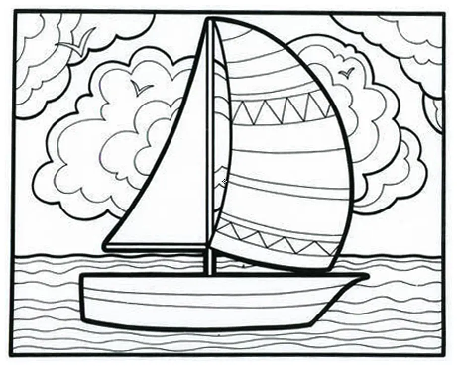 Sailboat coloring page coloring home