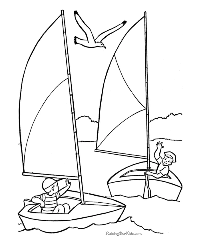 Sailboat coloring page coloring home