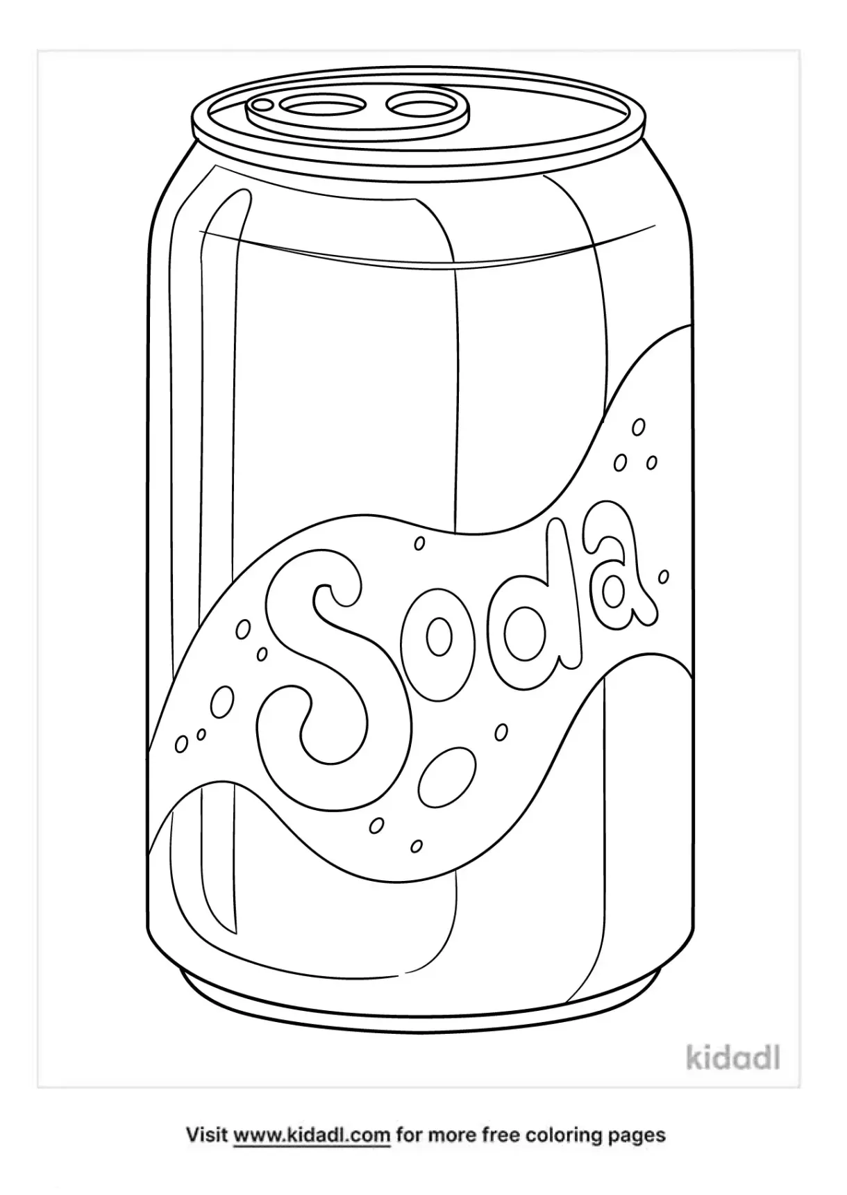 Soda bottle coloring coloring pages