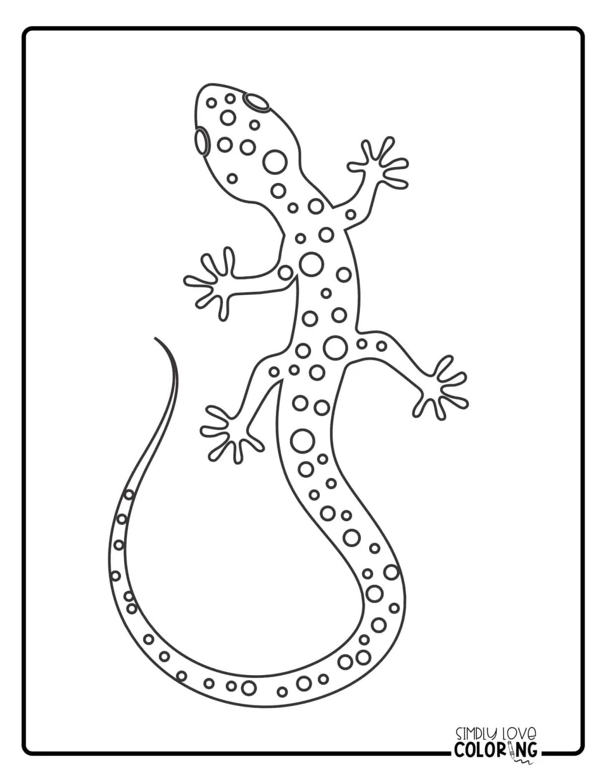 Free Salamander Coloring Pages - Simply Love Coloring