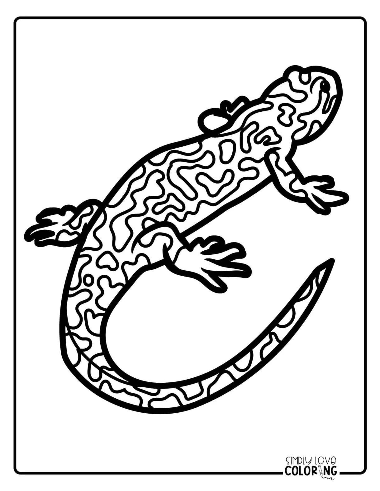 Salamander Coloring Pages (Free PDF Printables) - Simply Love Coloring