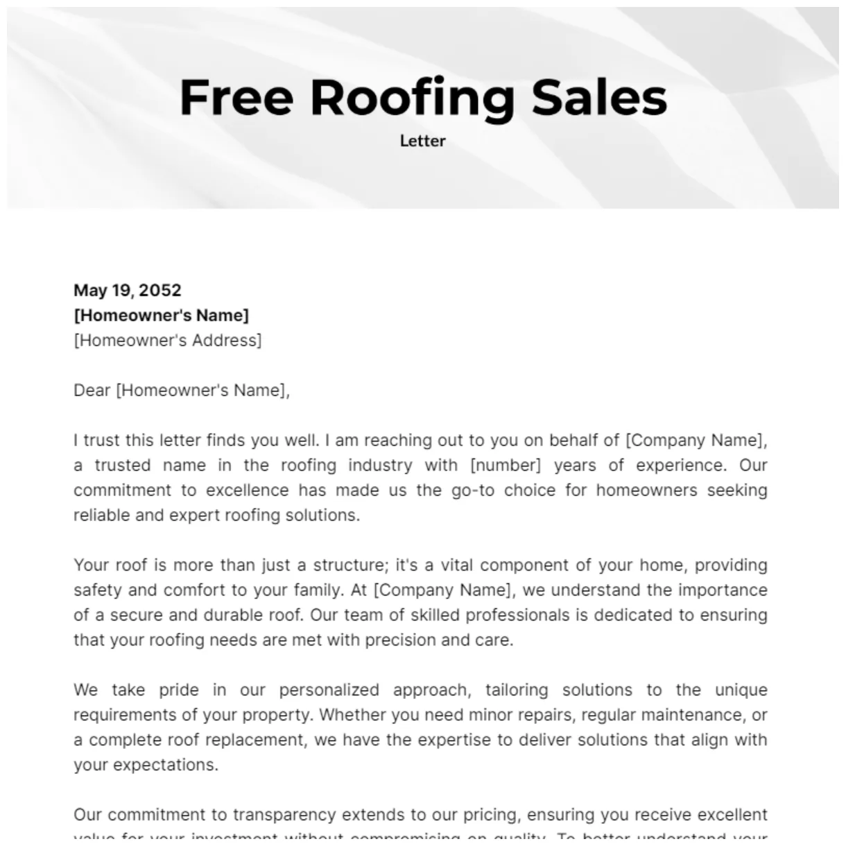 Roofing edit online & download example