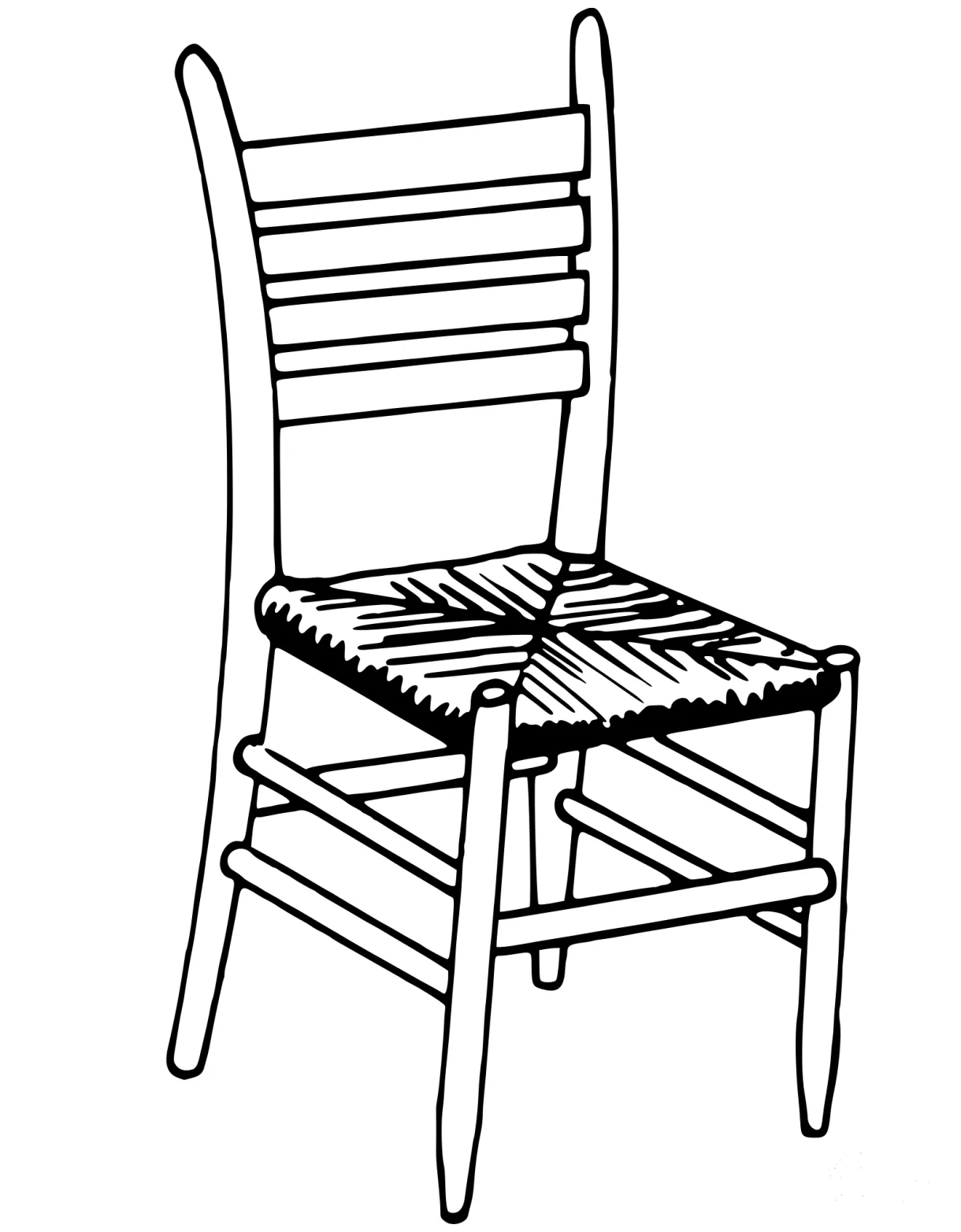 Vintage Chair coloring page - ColouringPages