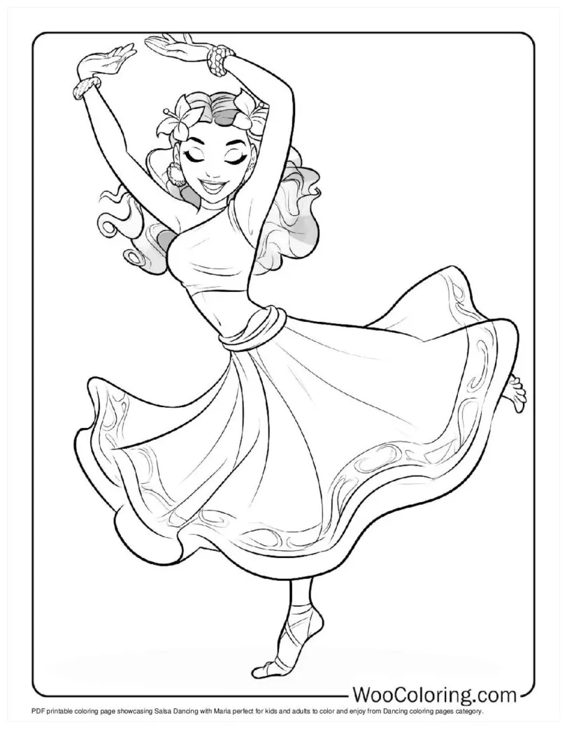 Salsa coloring pages [2025]