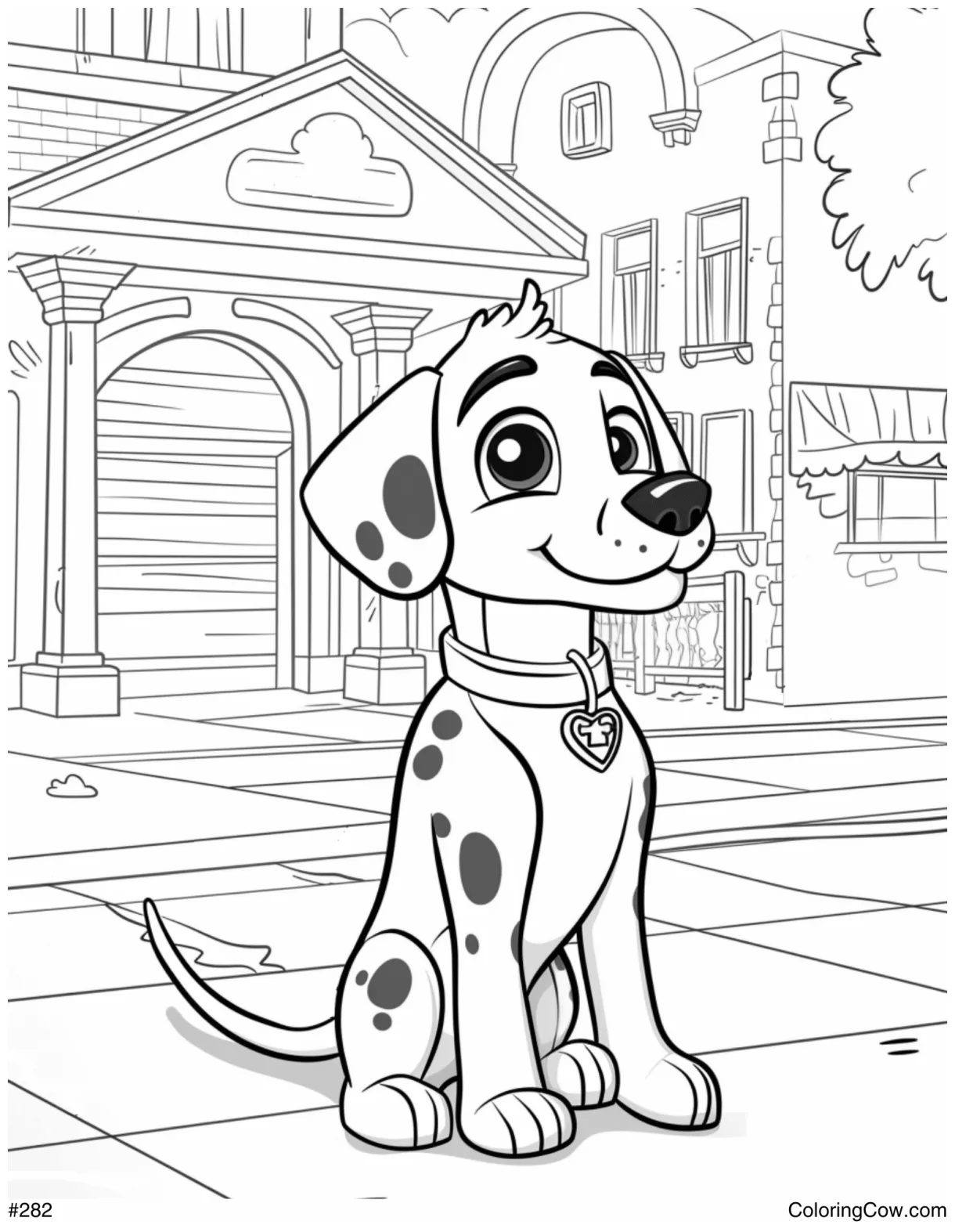 African wild dog coloring page