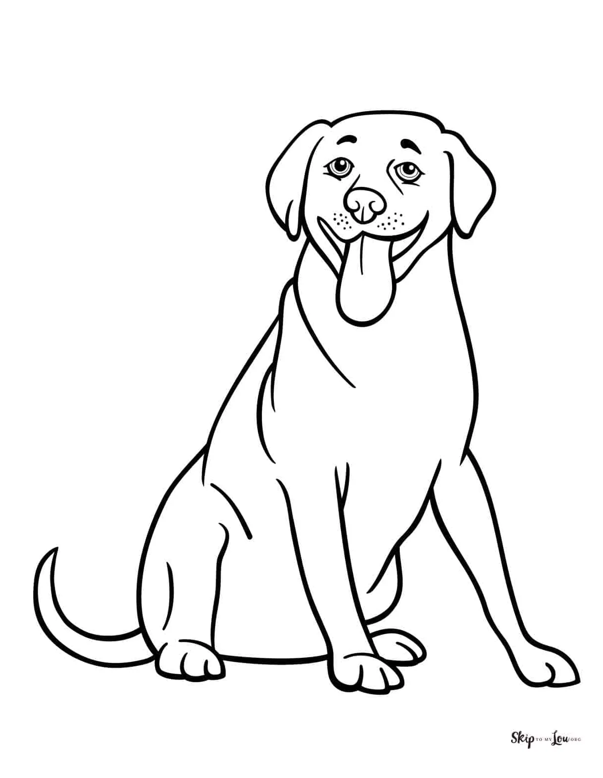The best free dog coloring page. skip to my lou coloring home