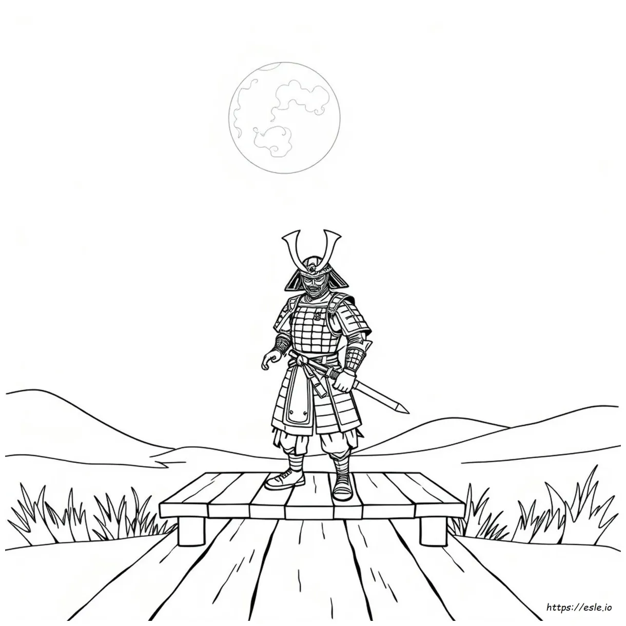 Printable Samurai Coloring Pages