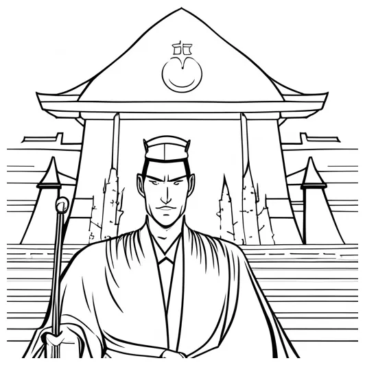 Samurai Coloring Page by HuLaHo Coloring Pages on Dribbble