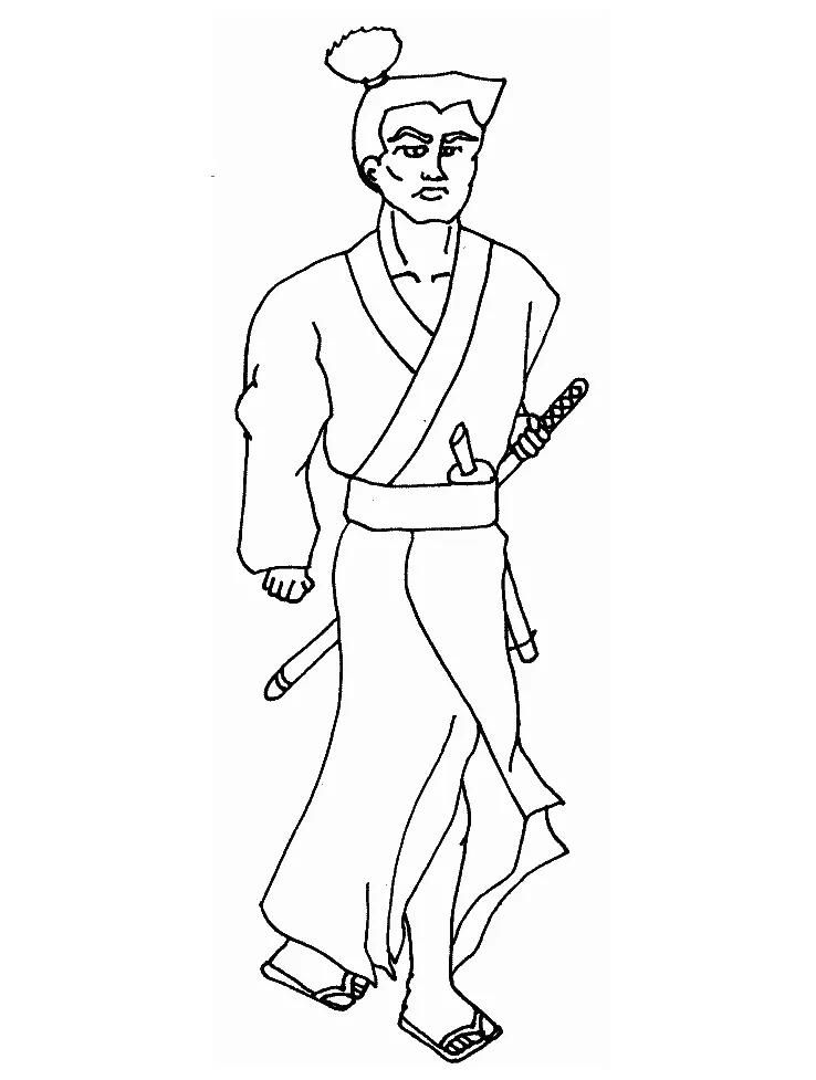 Samurai Japan Coloring Pages & coloring book.