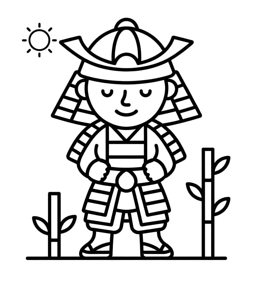 A Little Samurai coloring page - Download, Print or Color Online for Free