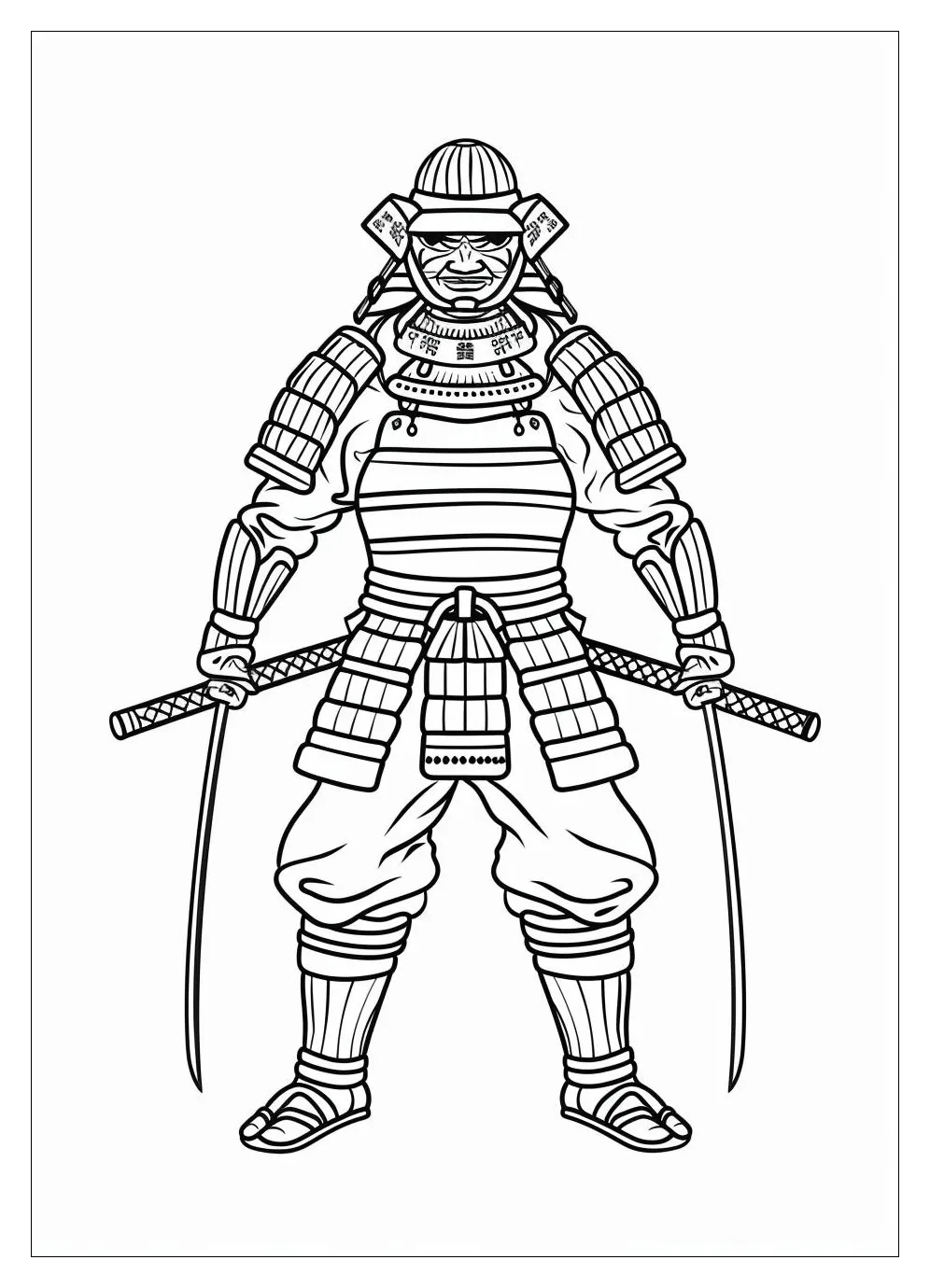 Samurai Coloring Pages : Unleash Your Inner Warrior – MrColoring.Com
