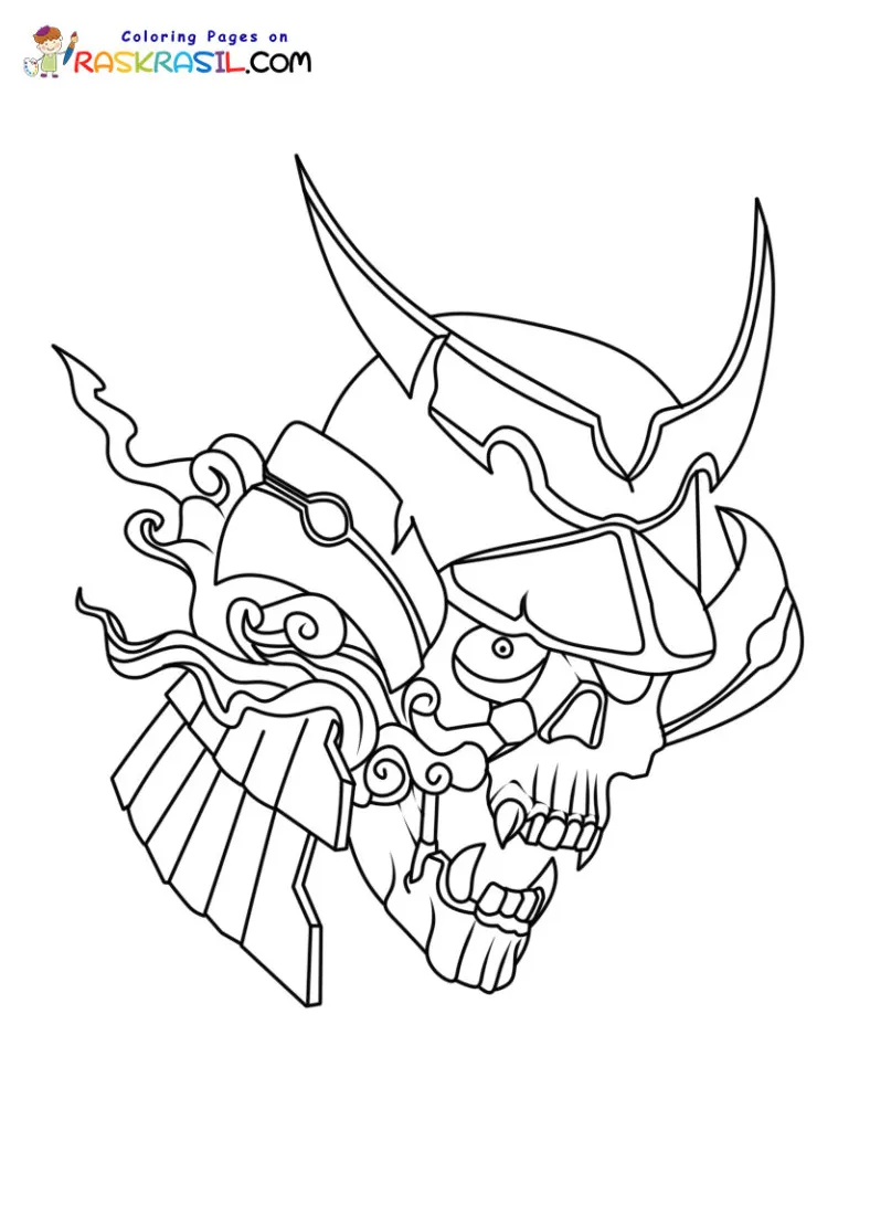 Samurai coloring pages