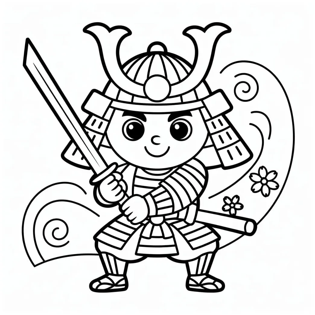Samurai coloring pages coloringlib